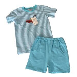 Ishtex Gone‎ Fishing Boys short set size 6